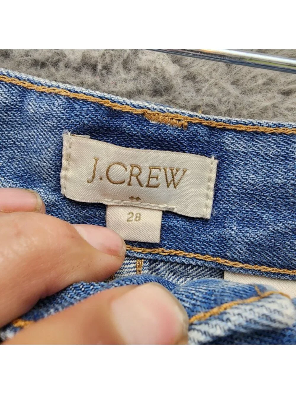 J. Crew Shorts Womens 28 Blue 100% Cotton Denim Cutoff Jorts
